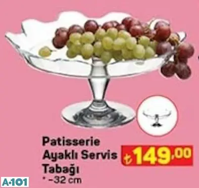 PAŞABAHÇE AYAKLI SERVİS TABAĞI PAŞABAHÇE AYAKLI SERVİS TABAĞI
